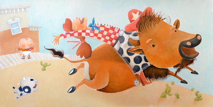 Illustration from Such a Silly Baby! - Chronicle 2007 - illustrated by Amanda Shepherd