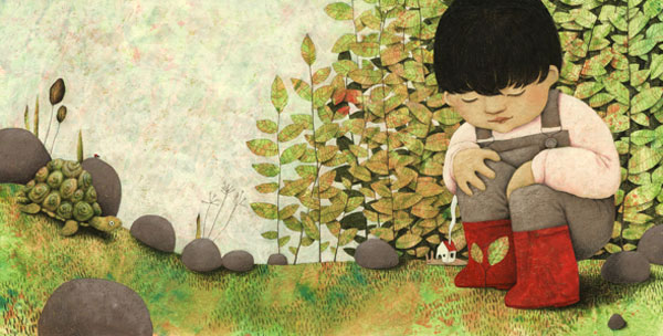 Illustration from Gebete für Kinder - Bahá'í-Verlag 2009 - illustrated by Constanze Von Kitzing